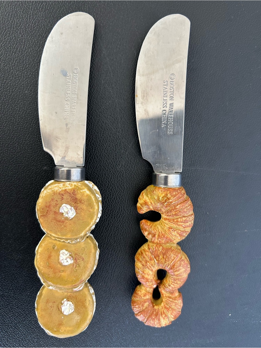 6” BOSTON WAREHOUSE Stainless steel spread knives BAGELS & CROISSANTS